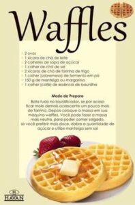 receita waffles